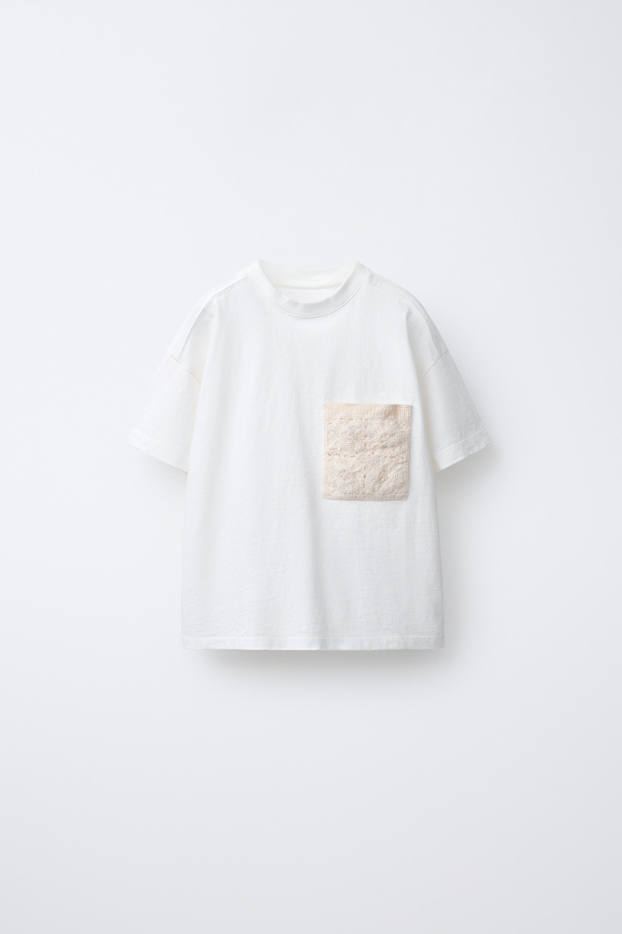T-SHIRT POCHE CROCHET